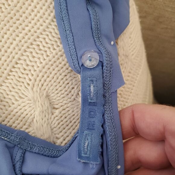 🌸 ROBIN PICCONE 🌸 Jennie Plunge One-Piece Swimsuit - [size 4, Sky Blue] - Picture 12 of 12